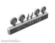 Brengun BRL144182 - Messerschmitt Bf-109 A-F wheels set (2 sets)