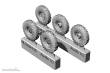Hauler HLX48411 - British 2-Ton 4x2 Ambulance (Austin K2) WHEELS for Tamiya