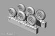 Brengun BRL32053 - Spitfire 4 spoke wheels set (3 types of tires)