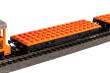 Piko 57143 - Start-Set mit Bettung Güterzug mit Klemmbausteine-Wagen R/C