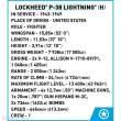 Cobi 5763 - Lockheed P-38H Lightning