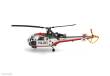 Herpa 580762 - Polizeifliegerstaffel Nordrhein-Westfalen Sud Aviation SA 319 Alouette III - D-HEFT