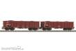 Piko 58287 - 2er Set Offene Güterwagen Eaos FS V mit Kohleladung