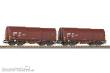 Piko 58294 - 2er Set Teleskophaubenwagen DB IV