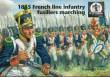 WATERLOO 1815 AP061 - 1815 French line infantry fusiliers marching in 1:72
