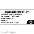 Cobi 5873 - Messerschmitt Bf-109F