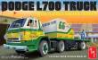 Round2 591368 - 1/25 1966 Dodge L700 Truck w/Flatbed Racing Traile