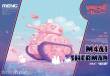 MENG-Model WWP-002 - M4A1 Sherman (Cartoon Model,Pink Color)