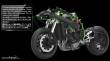 MENG-Model MT-001s - Kawasaki Ninja H2R (Pre-colored Edition)