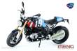MENG-Model MT-003t - 1:9 BMW R nineT Option 719 Mars Red/CosmicBlue (Pre-colored Edition)