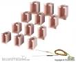 Viessmann 6005 - Hausbeleuchtungs-Startset, 12 Boxen, 4 verschiedene Größen, 1 LED weiß