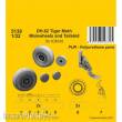 CMK 129-5139 - DH.82 Tiger Moth Mainwheels and Tailskid (ICM kit) in 1:32