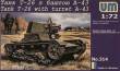 Unimodels UMT314 - 1:72 Tank T-26 with Tower A-43