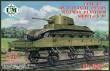 Unimodels UMT693 - 1:72 BT-7 tank on a biaxial 20-ton railway platform (short - 6.6m)