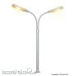 Viessmann 6096 - H0 Peitschenleuchte doppelt, 2 LEDs gelb