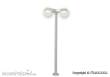 Viessmann 6097 - H0 Straßenleuchte modern, doppelt, 2 LEDs weiß