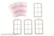 Heyn 6143.2 - Stichbogen-Fabrikfenster 56 x28 mm, 4er-Set