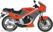 Hasegawa 621751 - 1/12 Kawasaki KR250, Rot/Grau