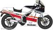 Hasegawa 621764 - 1/12 Suzuki RG500I, rot/weiß