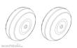 CMK 129-Q32168 - 1:32 Fiat G.50-II/G.50bis - Wheels