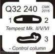 CMK 129-Q32240 - Tempest Mk.II/V/VI-Control column in 1:32