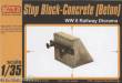 CMK 129-RA037 - Stop Block-Concrete (Beton) WW II Railway Diorama