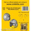 CMK 129-6009 - 1:35 Vietnam Era US Helicopter Pilot Helmet (2 pcs.) 1/35
