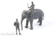 CMK 129-F48345 - WWII RAF Mechanic in India+Elephant with Mahout (2 Fig. + Elephant) in 1:48