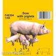 CMK F48394 - 1:48 Sow with piglets 1/48