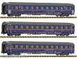 Fleischmann 6260084 - 3-tlg. Set: Eurofima-Wagen Nightjet, ÖBB
