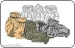 CMK 129-B72039 - German WWII sacks (10 Stk.)