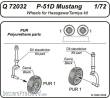 CMK 129-Q72032 - P-51D Mustang wheels