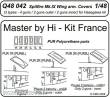 CMK 129-Q48042 - Spitfire Mk. IX Wing armament covers für Hasegawa Bausatz
