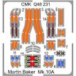 CMK 129-Q48231 - Martin Baker Mk.10A ejection seat for Panavia Tornado Fighter-Bomber(2pcs) in 1:48