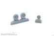 CMK 129-Q72325 - Vampire Mk.5/9/T.11 Mainwheels and Nosewheel f.Special Hobby/Airfix kit in 1:72