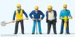 Preiser 63065 - 1:32 Gleisbauarbeiter 4 Fig.