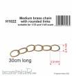 CMK 129-H1022 - 1/35 Medium brass chain with rounded links - suitable for 1/35 and 1/48 scale
