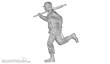 CMK 129-F35335 - US WW2 Soldier (101 Airborne) Running w.M2 Machine Gun over his Shoulder in 1:35
