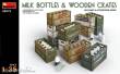 MiniArt 35573 - Milk Bottles & Wooden Crates