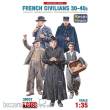 MiniArt 38037 - French Civilians 30-40s. Resin Heads