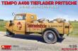MiniArt 38045 - Tempo A400 Tieflader Pritsche 3-Wheel Beer Delivery Truck