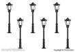 Viessmann 64706 - N Parklaterne, LED warmweiß 5+1