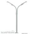 Viessmann 6495 - N Peitschenleuchte doppelt, 2 LEDs weiß