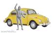 Hasegawa 652420 - 1/24 VW Käfer Typ 1, 1967, mit Figur