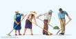 Preiser 65341 - 1:43 Heuernte 4 Figuren