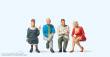 Preiser 0 65352 - 1:45 Sitzende Reisende 4 Fig.