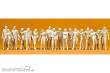 Preiser 65601 - 1:43 Passanten (18 St.)