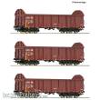 Roco 6600131 - 3-tlg. Set: Offene Güterwagen, DB AG