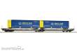Roco 6600137 - Doppeltaschen-Gelenkwagen T3000e, Hupac