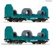 Roco 6600181 - 2-tlg. Set: Coiltransportwagen, FS